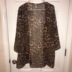 Leopard print cardigan Sold!